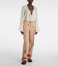 Chloe Nil shearling-lined leather mules