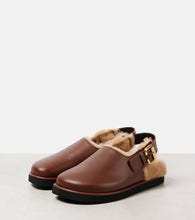 Chloe Nil shearling-lined leather mules
