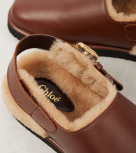 Chloe Nil shearling-lined leather mules