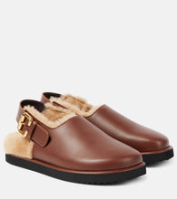 Chloe Nil shearling-lined leather mules
