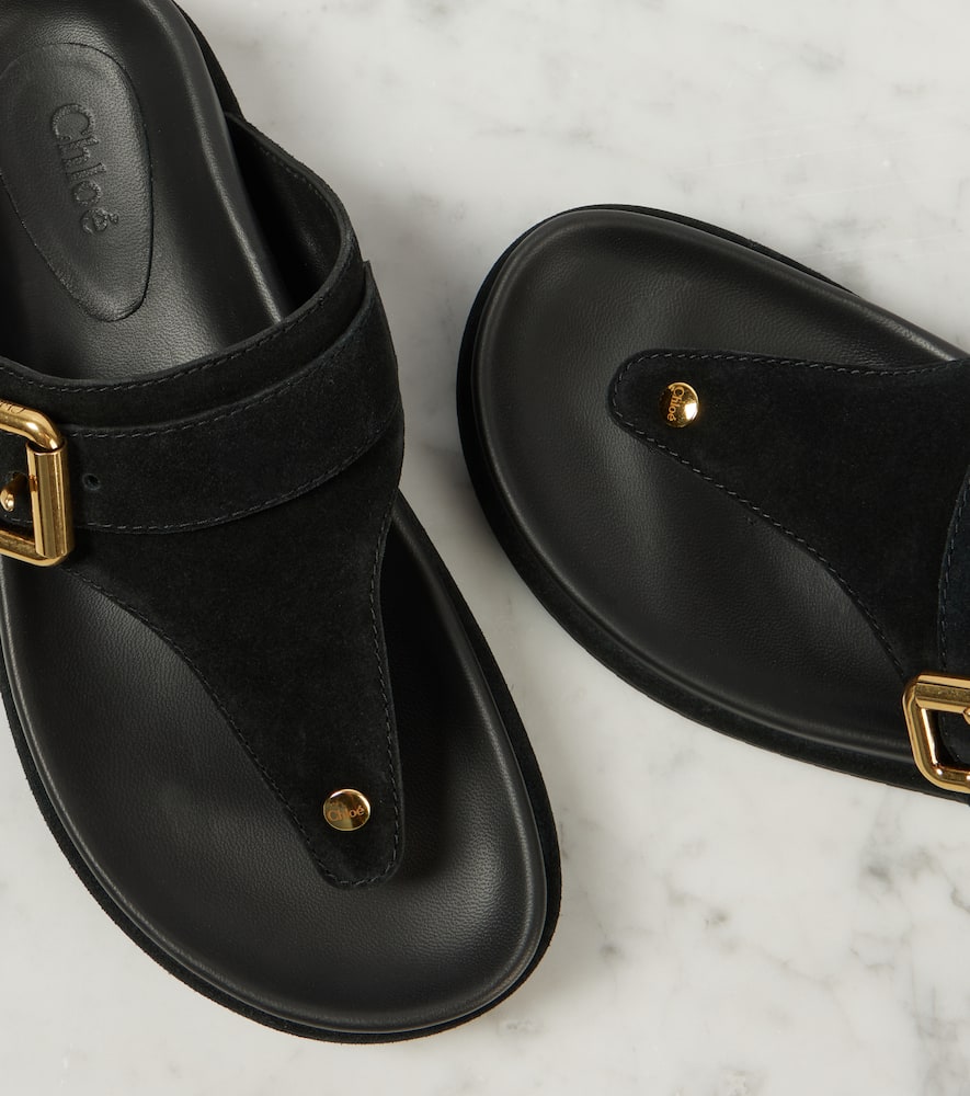 Chloe Nil suede thong sandals