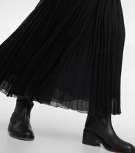 Chloe Off-shoulder virgin wool midi dress