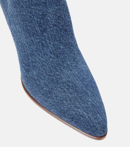 Chloe Oli denim knee-high boots