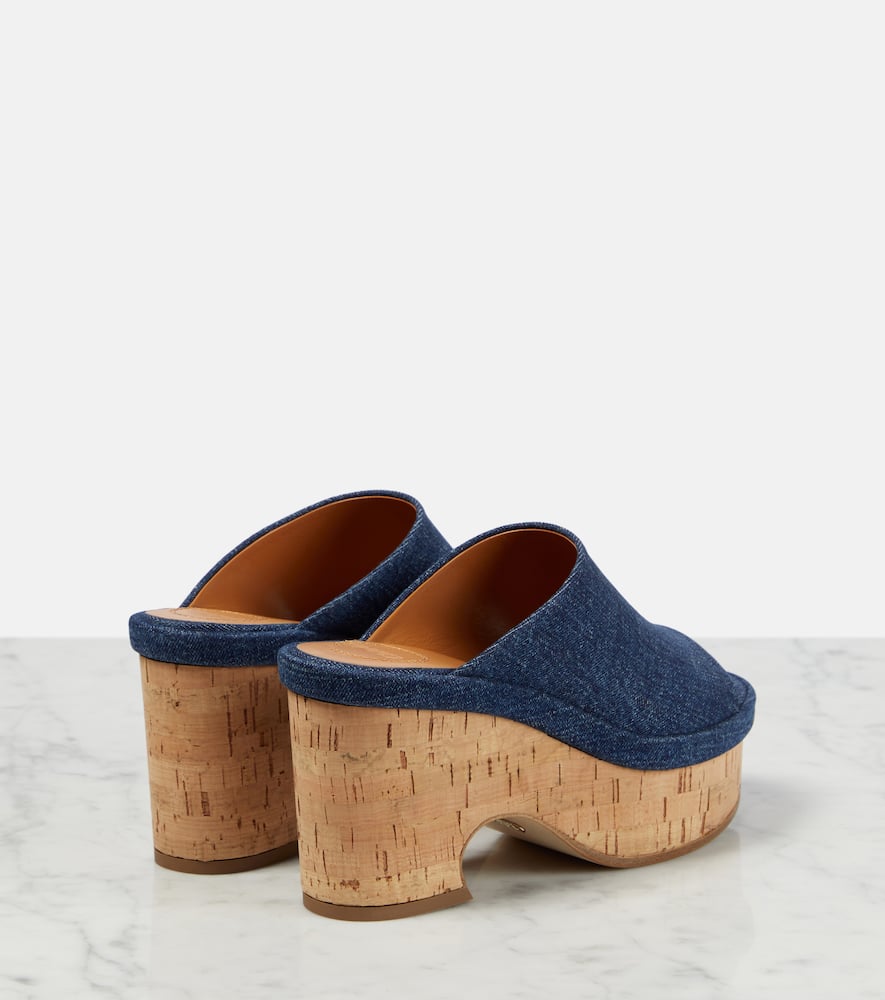 Chloe Oli denim platform mules