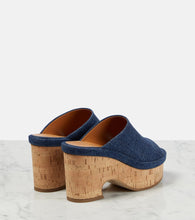 Chloe Oli denim platform mules