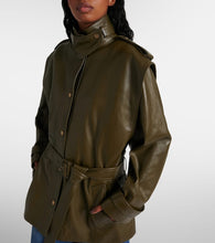 Chloe Oversized leather jacket