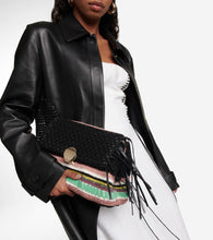 Chloe Penelope Small leather-trimmed clutch