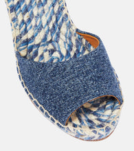 Chloe Piia denim espadrille wedges