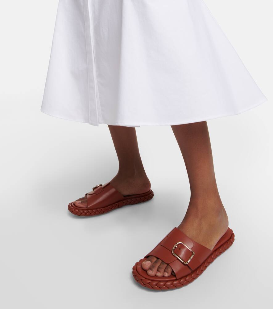 Chloe Pip leather slides