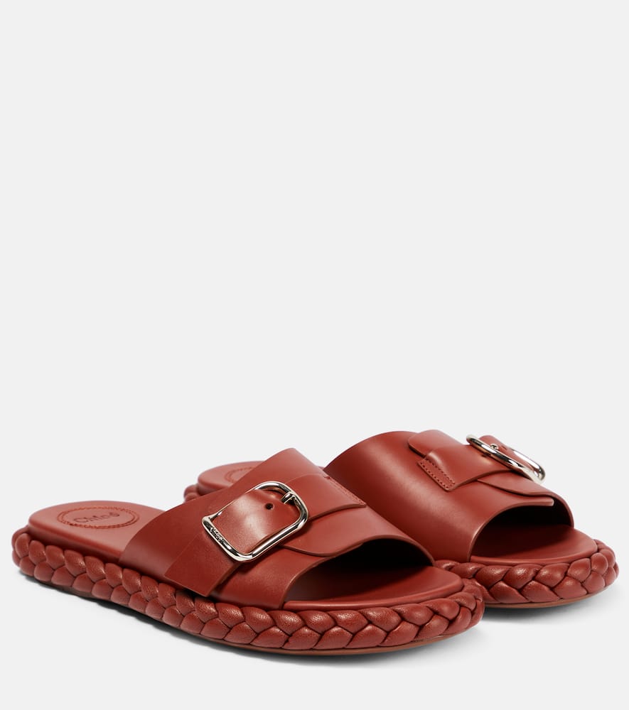 Chloe Pip leather slides