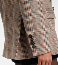 Chloe Prince of Wales check wool-blend blazer