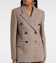 Chloe Prince of Wales check wool-blend blazer