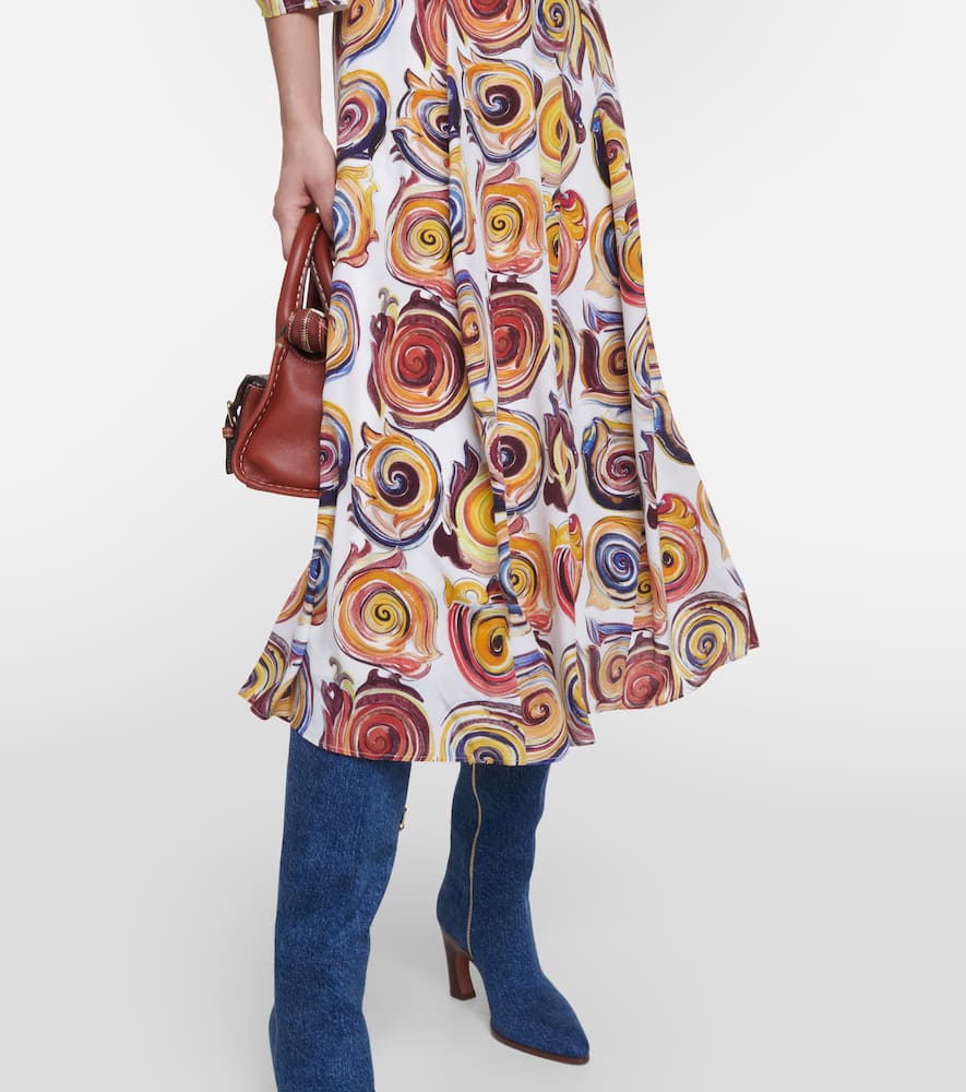 Chloe Printed silk maxi dress