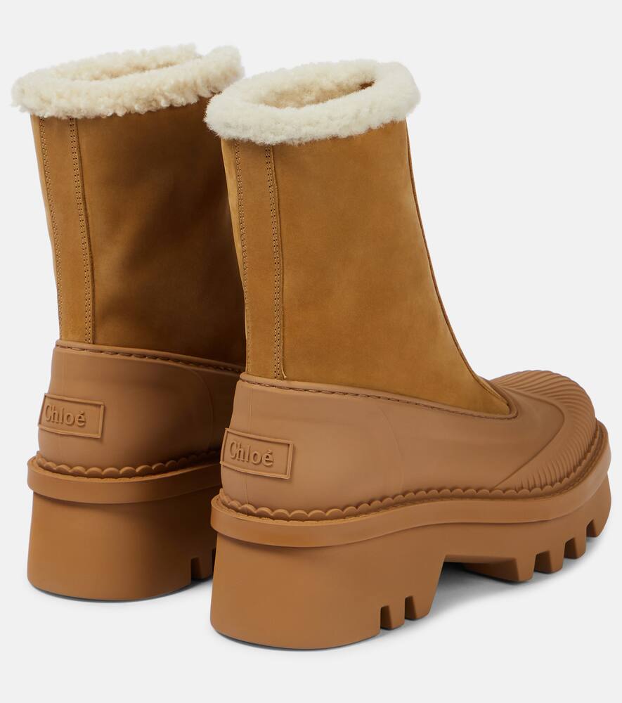 Chloe Raina shearling-lined leather ankle boots