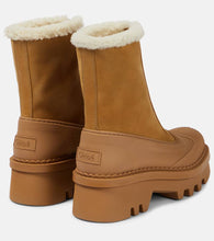 Chloe Raina shearling-lined leather ankle boots