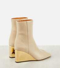 Chloe Rebecca leather wedge ankle boots