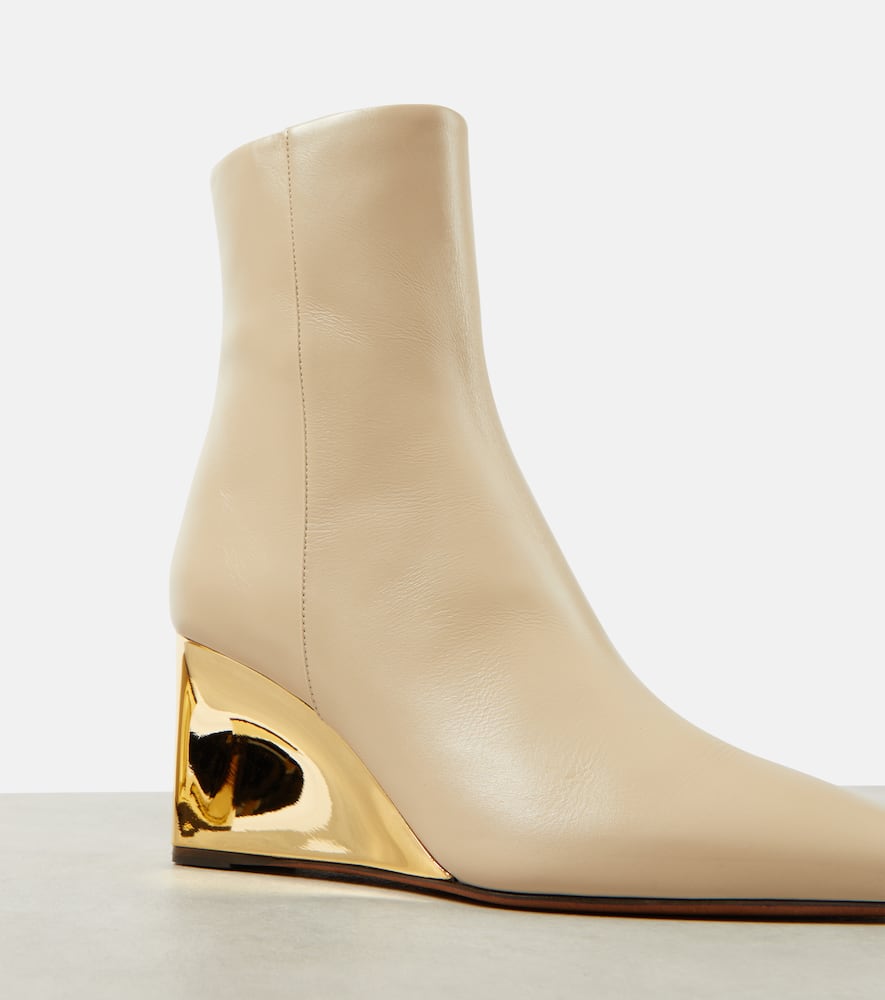 Chloe Rebecca leather wedge ankle boots