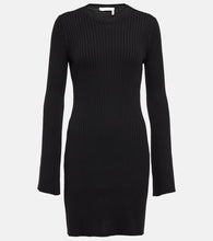 Chloe Ribbed-knit wool and cashmere dress