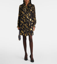 Chloe Ruffled silk-blend minidress