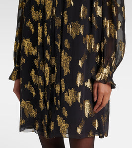 Chloe Ruffled silk-blend minidress