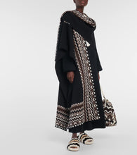 Chloe Saam chevron shearling slides