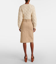 Chloe Saharienne cotton gabardine cargo skirt