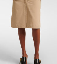 Chloe Saharienne cotton gabardine cargo skirt