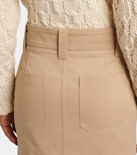 Chloe Saharienne cotton gabardine cargo skirt