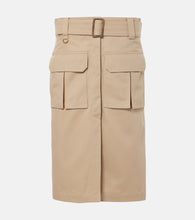 Chloe Saharienne cotton gabardine cargo skirt - Chloe Saharienne 棉质华达呢工装半身裙