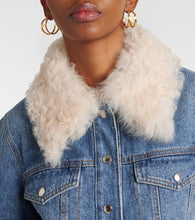 Chloe Shearling-trimmed denim jacket