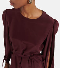 Chloe Silk crêpe de chine midi dress