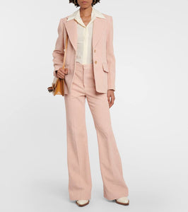 Chloe Single-breasted cotton corduroy blazer