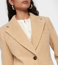 Chloe Single-breasted cotton corduroy blazer