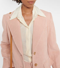 Chloe Single-breasted cotton corduroy blazer