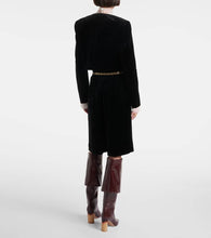 Chloe Spencer scalloped cotton velvet jacket