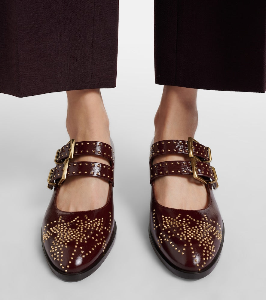 Chloe Susanna 40 studded leather Mary Jane pumps