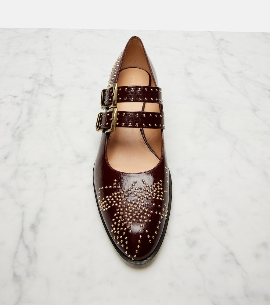 Chloe Susanna 40 studded leather Mary Jane pumps