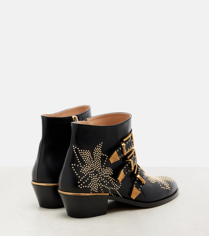 Chloe Susanna studded leather ankle boots