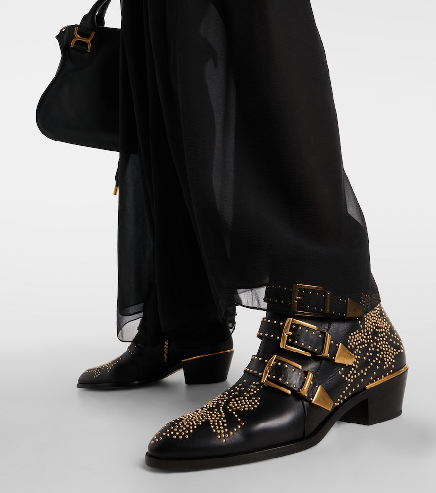 Chloe Susanna studded leather ankle boots