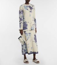 Chloe Tie-dye cashmere minidress
