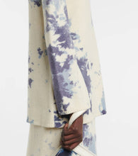 Chloe Tie-dye cashmere minidress