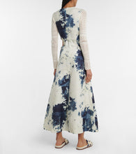 Chloe Tie-dye cutout midi dress