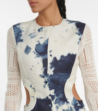 Chloe Tie-dye cutout midi dress