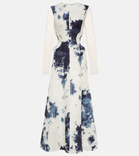 Chloe Tie-dye cutout midi dress. Chloe扎染镂空中长连衣裙