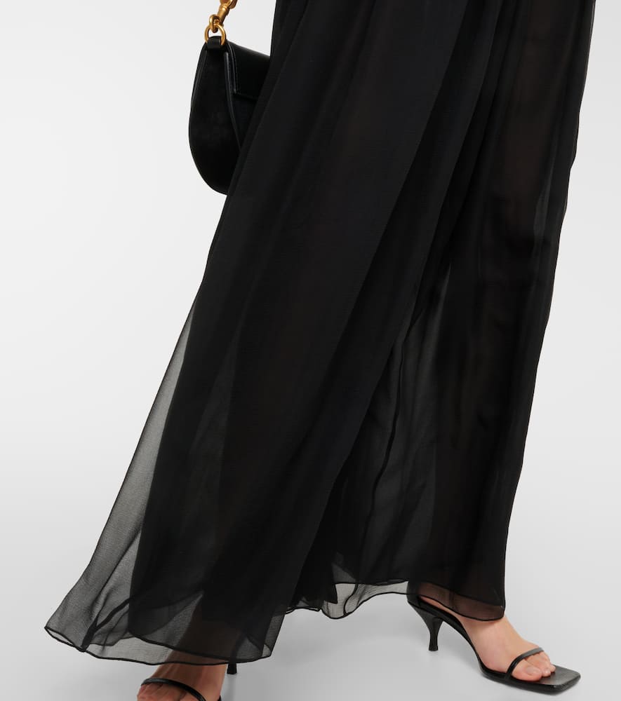 Chloe Velvet and silk maxi dress