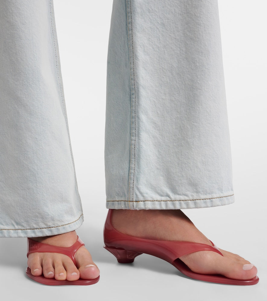 Chloe Chloe Jelly TPU thong sandals (Pink) - Heeled Sandals