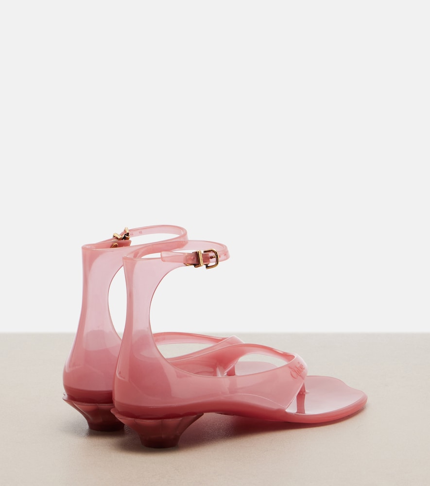 Chloe Chloe Jelly TPU thong sandals (Pink) - Heeled Sandals