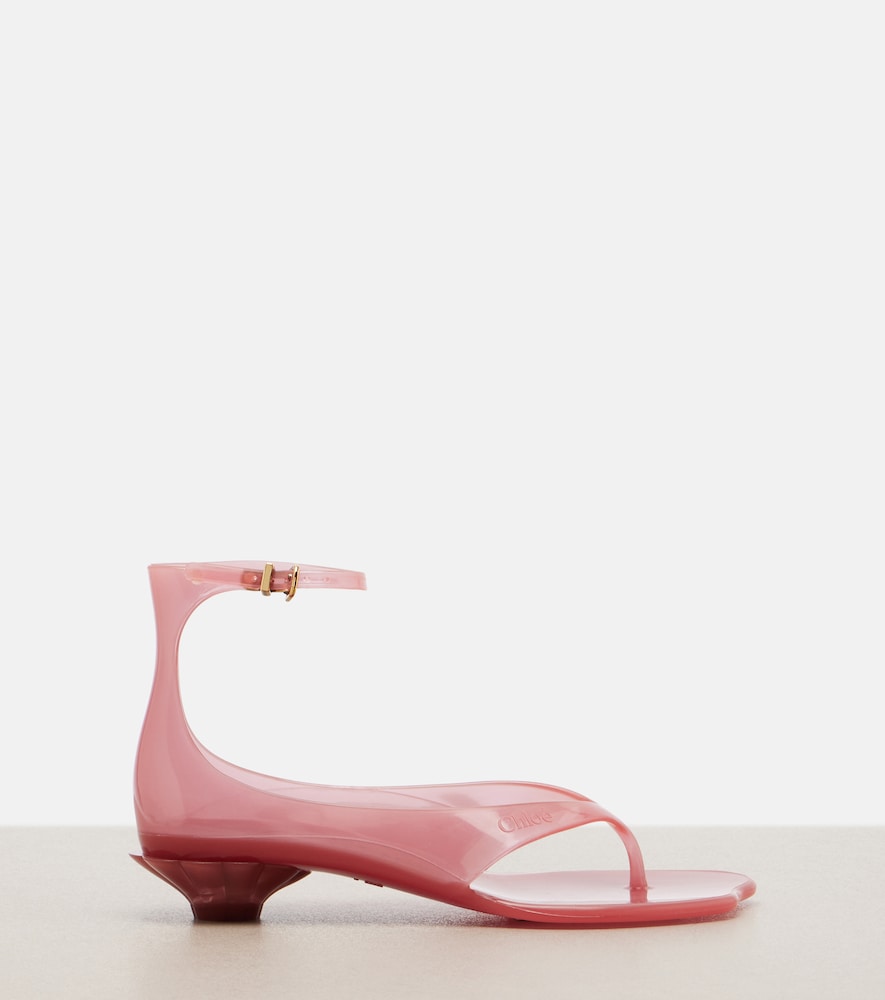 Chloe Chloe Jelly TPU thong sandals (Pink) - Heeled Sandals
