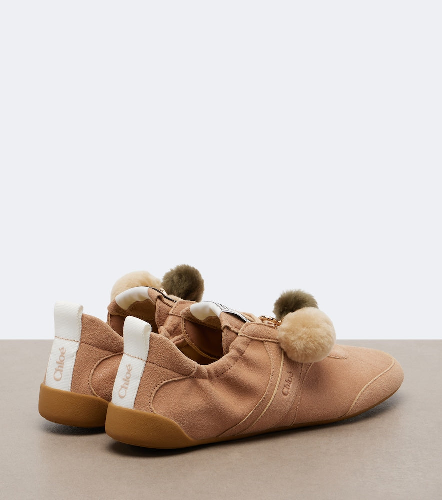 Chloe Chloe Kick suede sneakers (Brown) - Low-Top Sneakers