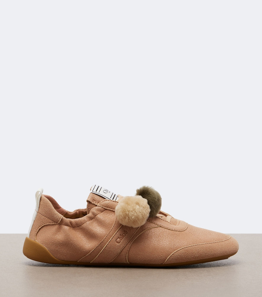 Chloe Chloe Kick suede sneakers (Brown) - Low-Top Sneakers